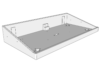 32766 Lower cabinet half