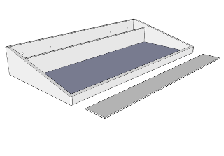 32766 Upper cabinet half