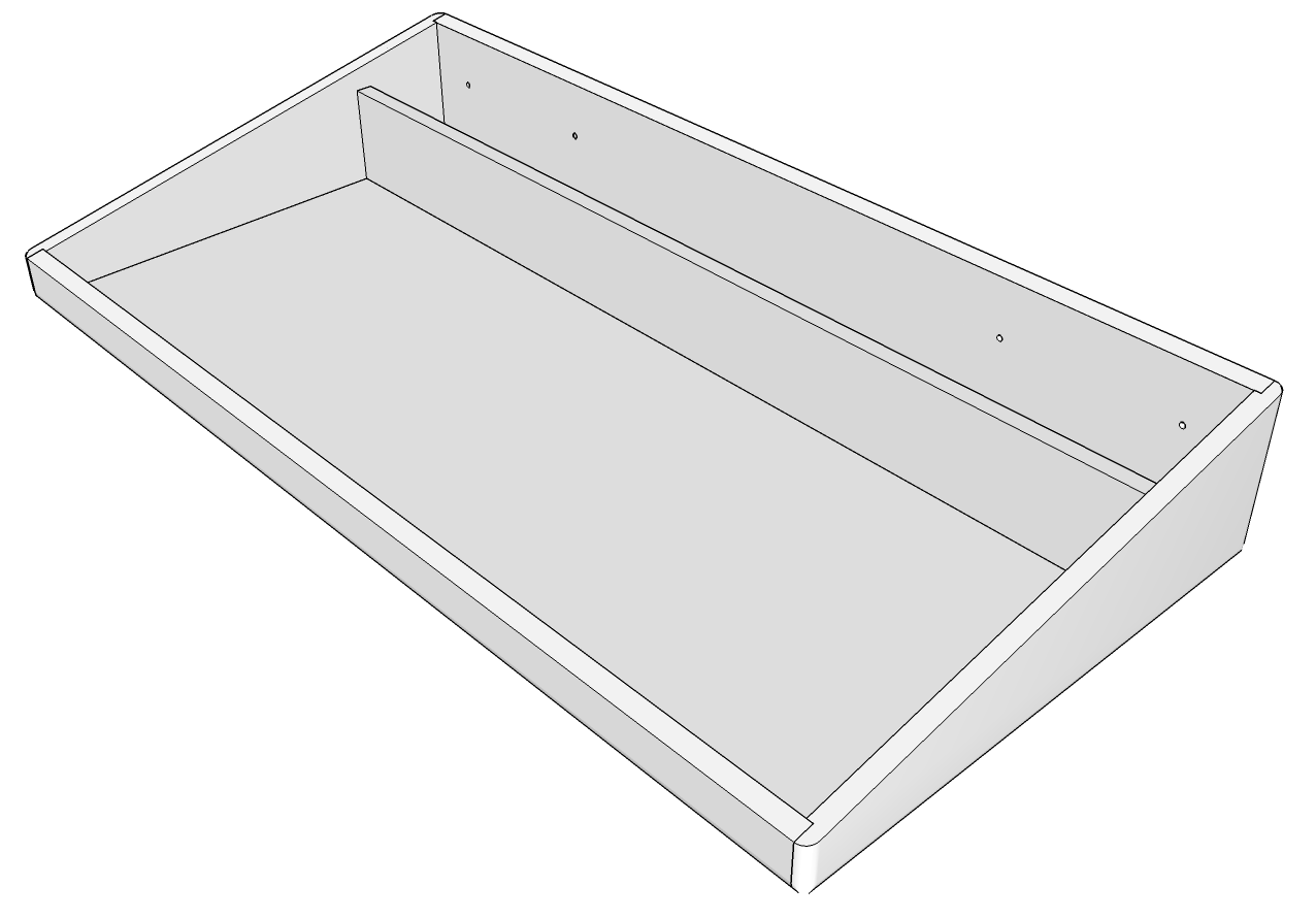 37683 Upper cabinet half