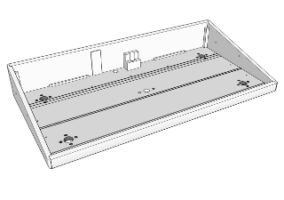 781397 Lower cabinet half